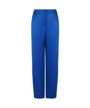 Giorgio Armani Elasticated Waist Satin Trousers IT44,IT42 Blue