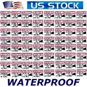 Bulk Lot Of Video Security Surveillance Camera CCTV Warning Sticker Decal Signs