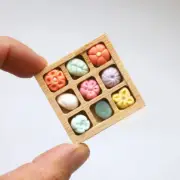 1:12 Scale Dollhouse Miniatures Lot Mini Food Moon Cakes Dessert Box Handmade
