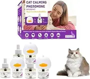Zen Paw MD Pheromone Cat Calming Diffuser, Pheromones cat Diffuser Refill, with Australian Plug, Spray Pheromones to Relieve Anxiety and Prevent Stress, Helping Cats Adapt to New Environments (3 Set)