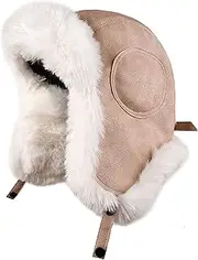 [CVMRBY] Winter Hats,Bomber Hat Winter Trooper Trapper Hat Windproof Bomber Cap Unisex Suitable for Keeping Warm During Skiing, Skating and Other Outdoor Activities