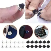 50 Set Tie Tacks Blank Pin PVC Rubber Pin Back for Butterfly Pins for Uni