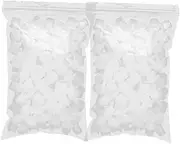 Baluue 200pcs Eyelash Glue Bottle Stopper Grafting Eyelash Tool Adhesive Glue Bottle Plug Lash Glue Bottle Nozzle Caps Ink Caps Tattoo Lash Bottle Mouth Tips Replacement Plastic White