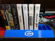 Nintendo GameCube Game Jewel Case Holder Disc Display Rack Stand GameCube Logo