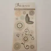 Alora BoBunny Rub Ons RBA873 Butterfly Flowers