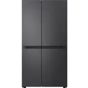 LG - GS-B599MBL 664L Flat Door Side by Side Fridge in (Matte Black)