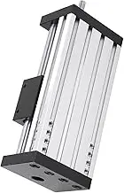 Gearwell Linear Stage Table, 100mm Dual Axis Slide Rail, Manual Positioning Platform with Hand Wheel, Precision Sliding Table