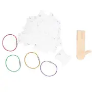 100pcs Plastic Floss Bobbins With Manual Bobbin Winder Embroidery Bobbins