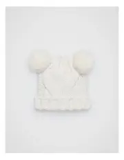 [Seed Heritage] Mini Cable Knit Beanie in Classic Cream
