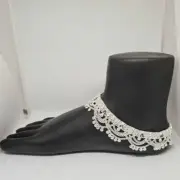 Indian Anklet Silver Plated Ankle Chain Women's Bracelet Wedding Anklets Payal