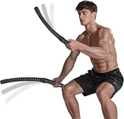 Ropeless Battle Ropes for Home Gym, Weighted Battle Rope, Black Workout Ropes for Working Out, Fitness Heavy Rope for Exercise Training Rope for Home Workout - 2PCS