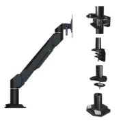 Crimson Single Link Single Monitor Desk Mount Bundle, DSA11K