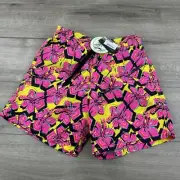 NWT 100% Authentic Vilebrequin MOOREA Swim Trunks Shorts Citron Flowers U1B85