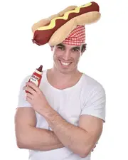 Plush Hot Dog Costume Hat