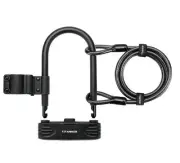 Titanker Combination Bike Lock with U-Lock Bicycle Combo