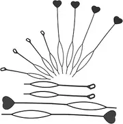 CALLARON 40pcs Heart Shape Hair Braiding Tool Kit Portable Ponytail Maker Quick Bead Loading Tool for Unique Hairstyles for Styling Hair Accessories for Women and Girls