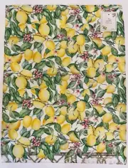 Linea Cucina Limoncello Lemons Dishtowel Tapestry Wall Hanging Cotton 18" x 25