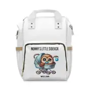 Personalized "Mommy's Little Sidekick" Owl Diaper Backpack Bag, Baby Shower