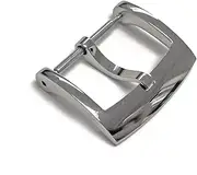 PTPUWQWZT Watch Parts Stainless Steel Buckle for Straps Tongue buckle Polished 18 mm 20mm 2.0 with Spring Bars Table buckle