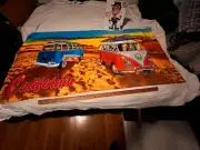 Retro VW BUS VAN SURFING BEACH TOWEL XL SIZE 60X30 CAL. SCENE BEACH RAD COOL