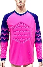 [ZUYPSK] Boys' Football Goalkeeper Jersey Set Sports Shirt Padded Long Sleeve Protective Equipment Suit