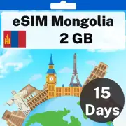 eSIM Mongolia - 2 GB - 15 Days - Travel eSIM | QR code activation