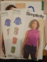 1 NEW Simplicity S9783 Misses' Tops Sewing Pattern 16-24