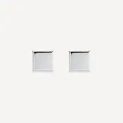 Clásico Square Men’s Silver Cufflinks