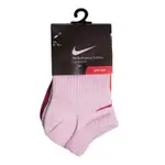 NIKE 襪子 LIGHTWEIGHT SOCK 粉紅 紅 白 小朋友 踝襪 3雙入 SX3804-969