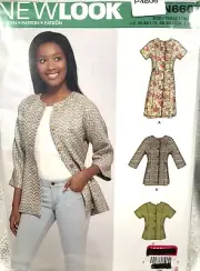 New Look Sewing Pattern N6607 Misses Jacket-Dress Sewing Pattern Size (10-22)