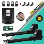 RITROX RX602 Double Swing Gate Opener heavy Duty kit 1000kg Keypad 8m Cable