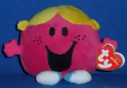 TY LITTLE MISS CHATTERBOX BEANIE BABY - MR MEN & LITTLE MISS - UK EXCL - NEW