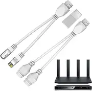 Ethernet Cable Splitter | Sturdy Network Splitter | Waterproof LAN Splitter | Stable PoE Extender | Efficient Network Management Enhanced Network Stability ABS For Most Poe Switches And Network
