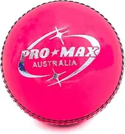 Pro Max Australia Standard 4 Piece Leather Junior Cricket Ball – Machine Stitched Seam for Swing, Seam, and Spin – Ideal for Training & Practice – 142g