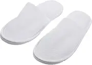 2Pairs Hotel Disposable Slippers Comfortable Salon Slippers for Home and Travel Breathable and Lightweight for Guests and Spa Use Open Toe Design