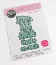 NEW - Sizzix Framelits "Thoughtful Words "Metal Die 661119