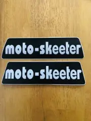 1 set Of Vintage Remake Moto Skeeter MINI BIKE Stickers (New Vinyl). 2.5” X 8.5”