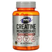 NOW Foods, Sports, Creatine Monohydrate, 750 mg, 120 Veg Capsules