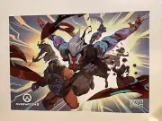 Blizzcon 2023 Exclusive Overwatch 2 Poster Blizzard Cyber Demon Genji 14x20 inch