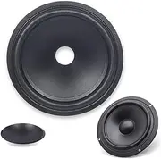 Kalevel Speaker Cone Paper Cone Woofer 8 Inch Subwoofer Speaker Audio Speaker Cone with Rubber Surround Subwoofer Dust Cap
