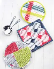 PATTERN - Krista's Kitchen Hot Pads - fun hot pads PATTERN - Atkinson Designs