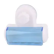 Household Bathroom Plastic Wall Mounted Suction Cup Five Racks Toothbrush Holder