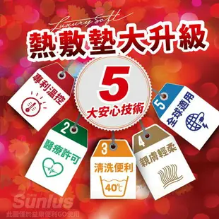 ★免運+贈品 三樂事SUNLUS SP1212 暖暖柔毛熱敷墊 MHP811 30*60公分 熱敷 電熱毯 冬天 寒流