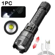 1600000LM Super Bright Flashlight USB Rechargeable LED Long Range Tactical Torch