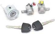 DEMULAX Ignition Switch Left Right Door Lock Cylinder Key Set, for Isuzu, TF TFR Holden Rodeo LUV 1986-02 Car Lock Cylinder(3PCS Set)