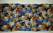 LINED WINDOW VALANCE 42X12 PLAYFUL PUPPIES DOGS DOG IN BED TREATS LAB DALMATION