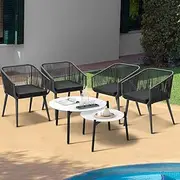Livsip Outdoor Lounge Setting Furniture 6 Piece Patio Set