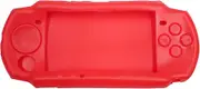 OSTENT Soft Protector Silicon Travel Carry Case Skin Cover Pouch Sleeve Compatible for Sony PSP 2000/3000 Color Red