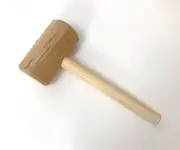 Primitive Round Wood Mallet for Camp, Carpentry, and Reenactment, Rendezvous