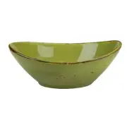 International Tableware, Inc SV-15-BA Savannah Basil 10 oz Stoneware Oval Bowl